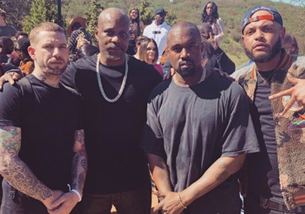 DMX Leads Prayer At Kanye West #SundayService