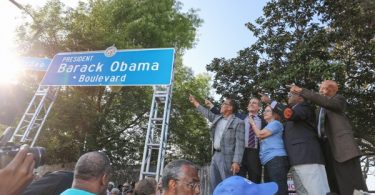 Los Angeles Rodeo Rd Changed to President Barack Obama Blvd.