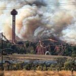 SoCal SKYFIRE RAGES: Six Flagg's Magic Mountain Evacuated