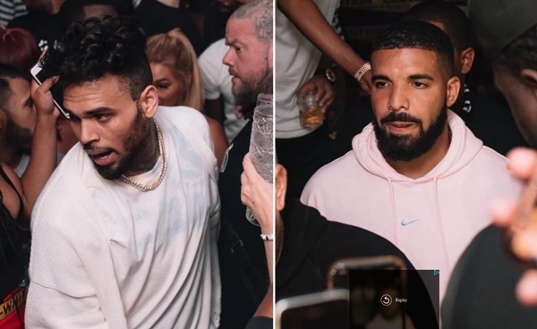 Chris Brown and Drake SPOTTED Partying in Public