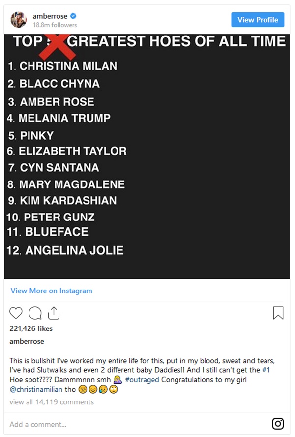 Amber Rose Cancels SlutWalk 2019 + Drops "F--- Friends"