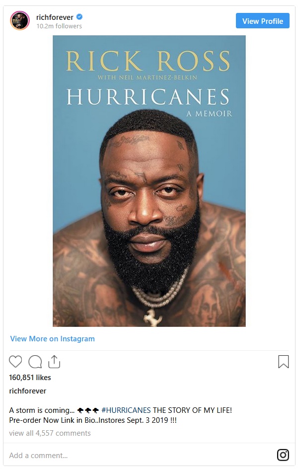 Rick Ross Admits Codeine Abuse in "Hurricanes" Memoir