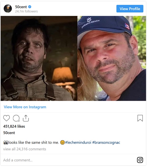 50 Cent Still Trolling Randall Emmett and Fiancée Lala Kent