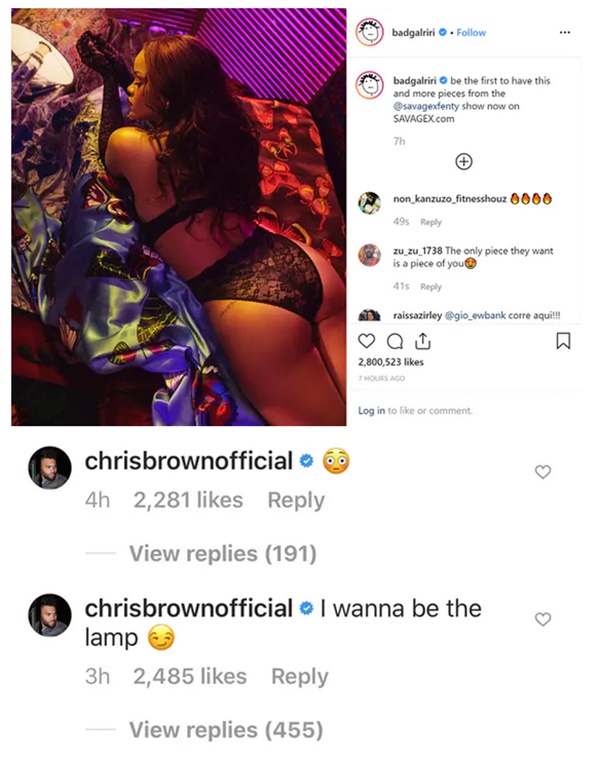 Chris Brown Caught Thirsting For Rihanna