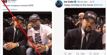 Ice Cube & 50 Cent FALLS Victim To Photoshopped Pic by Eric Trump