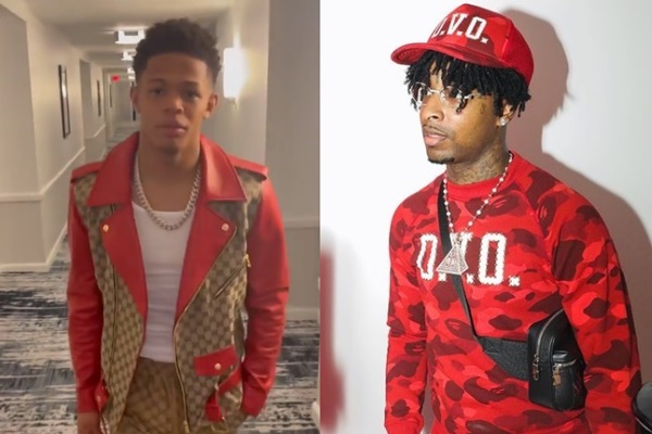 21 savage red gucci jacket