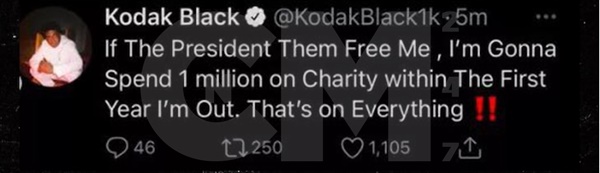 Kodak Black Backpedals on Charitable Donation If Pardoned