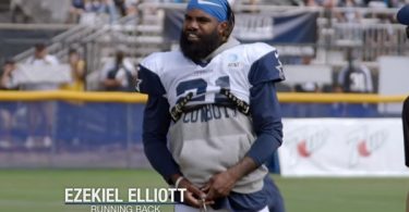Cowboys RB Ezekiel Elliott Baby Powder Video is Hilarious