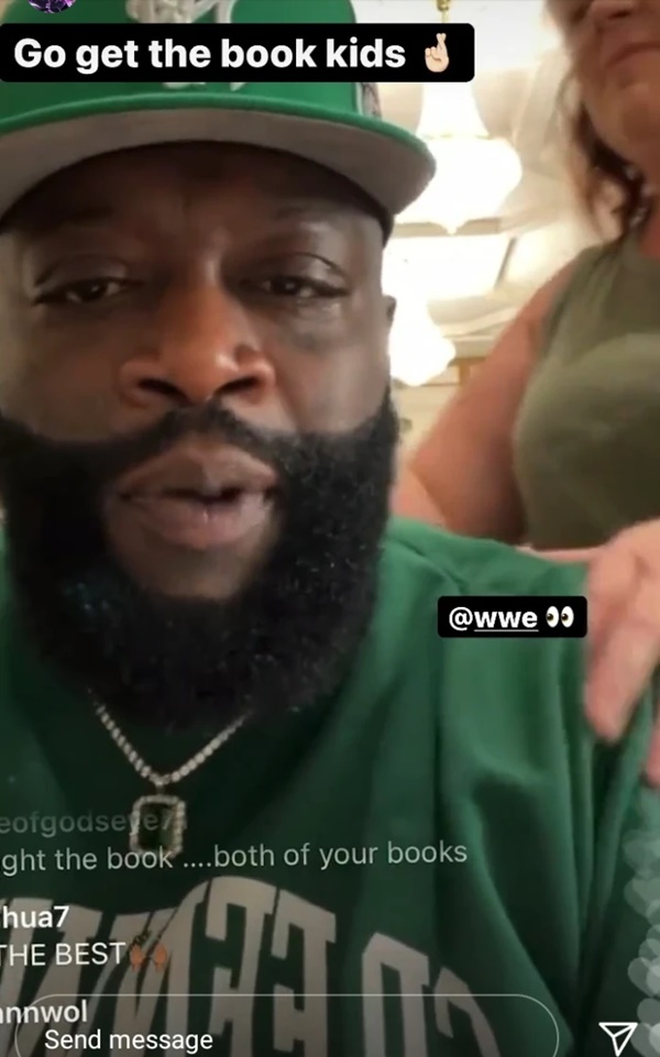 Rick Ross Getting Real "Close" w/ Muscular Wrestler