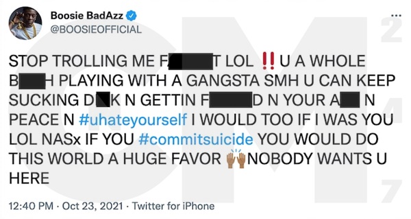 Boosie Warns Lil Nas X "STOP TROLLING ME"