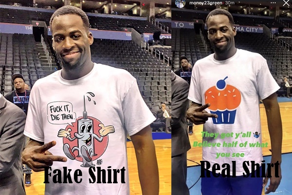 Draymond Green "Die Then Vaccine Shirt" FAKE