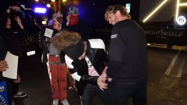 Logan Paul SLAPS Fan In Face Outside L.A. Hotspot