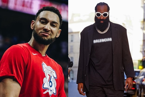 James Harden + Ben Simmons Address Media on Respective Trade