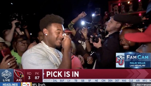 Malik Willis Reaction To Finally Getting Drafted Priceless