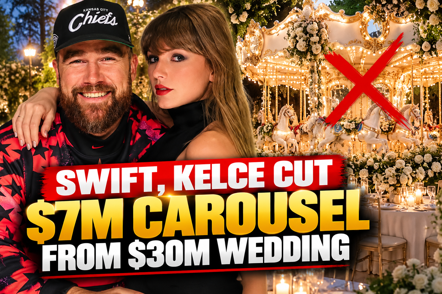 Swift, Kelce Cut $7M Carousel From $30M Wedding