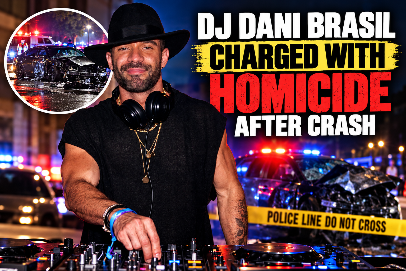 DJ Dani Brasil Charged With Homicide After Crash
