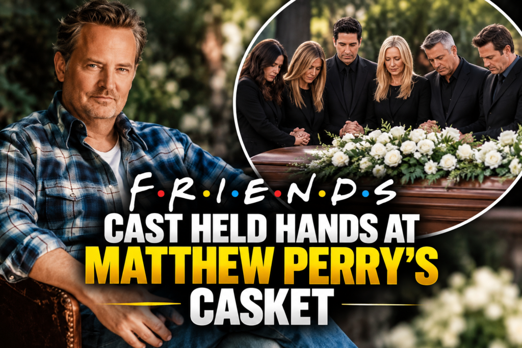 Friends Cast Held Hands at Matthew Perry's Casket