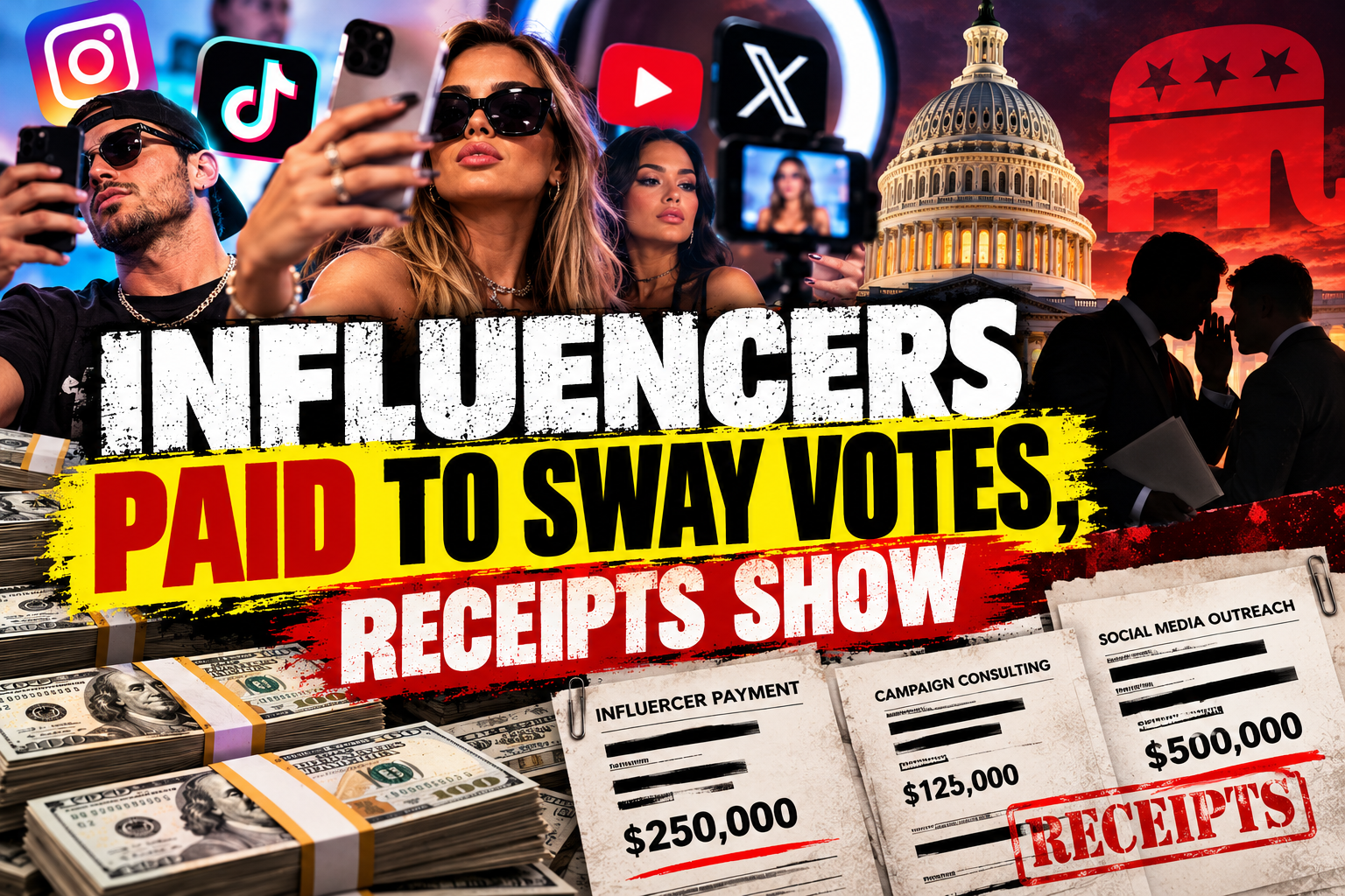 Influencers Paid to Sway Votes, Receipts Show