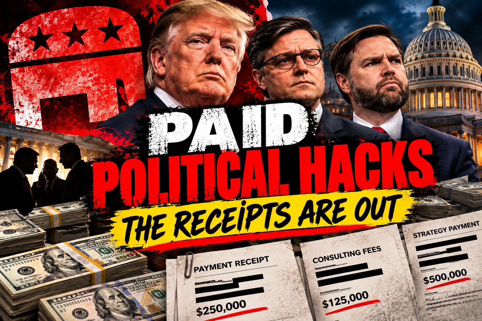 Paid Political Hacks: The Receipts Are Out