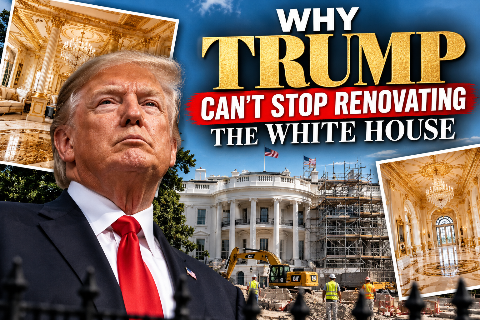 Why Trump Can't Stop Renovating the White House