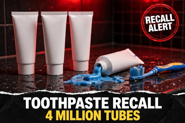 Toothpaste Recall 4 Million Tubes