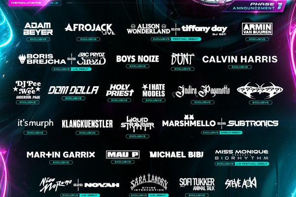 Ultra Music Festival 2027 Phase 1 Lineup